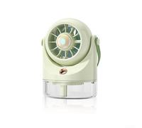 Ventilateur AC personnel compact pour bureau de voyage (vert) | Réservoir d'eau de 100 ml, système anti-fuite, continu pour brume, ajustement compact de bureau, refroidissement à domicile