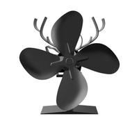 Ventilateur alimenté par la chaleur, poêle à bois, dispositif antirouille avec style thermoélectrique fiable, quatre flabellums en aluminium plus résistants, brûleur à granulés, aide au chauffage des