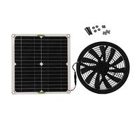 Ventilateur Alimenté par Panneau Solaire 100W, Puissant Ventilateur D'extraction Solaire avec Coque, Ventilateur de Refroidissement Compact pour RV, Serres, Salle de Bain