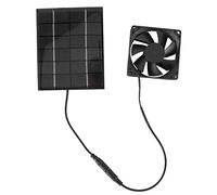 Ventilateur Alimenté par Panneau Solaire, 6 V 2 W 3,15 Pouces Mini Ventilateur D'extraction à énergie Solaire pour Serre, Niches, Poulaillers, Abris, Maisons pour Animaux de Compagnie