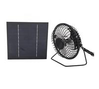 Ventilateur alimenté par Panneau Solaire, Mini panneau solaire 5W avec ventilateur de refroidissement Portable ensemble de panneaux solaires photovoltaïques pour serre, petit poulailler, remise