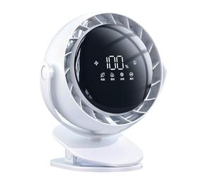 Ventilateur alimenté par USB avec réductions de bruit, vent turbocompressé, 4 niveaux de vitesses pour le travail et les études, ventilateur d ' affichage plein écran