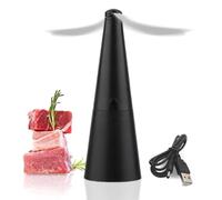 Ventilateur Anti-Mouches - 1 Pack | Repousse Mouches & protège Aliments | USB 2 Vitesses, Lames Souples | Motif holographique | Table intérieur et extérieur | Pique-Nique, BBQ & fêtes