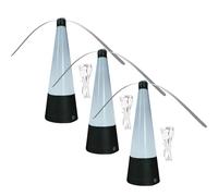 Ventilateur Anti-Mouches, Lot de 3 Ventilateurs Anti-Mouches pour Tables, V-entilateurs Antis Mouche De Table avec Lumière LED, V-entilateur Antis Mouche Portable Rechargeable par USB pour Repas