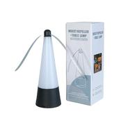 Ventilateur Anti-Mouches pour Tables, Ventilateur Rechargeable Anti Insectes, Ventilateur Tapette à Mouches Rotatif pour Pique-Nique BBQ Anti Mouche avec LED Anti Mouche