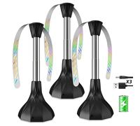 Ventilateur Anti-Mouches, Ventilateur Mouche Table, N’utilisez Pas de Produits Chimiques pour Repousser Les Mouches et Les Insectes, Idéal pour Les Barbecues, Le Camping et la Cuisine (3 PCS)