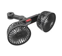 Ventilateur Appuie-Tête Auto Rafraîchissant - Double Tête Orientable 360° Nomade | 3 Vitesses 5V 2A Climatiseurs Véhicules - pour Conducteur Passager Banquette Arrière, Camion Camping-Car SUV