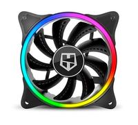 Ventilateur ARGB Nox Hummer X-FAN, 120 mm, connexion à 3 broches, éclairage en anneau. Conçu pour : refroidir et décorer les systèmes informatiques.