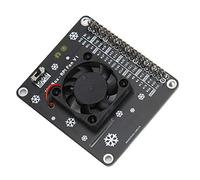 Ventilateur avec Carte d'extension GPIO de lumière LED,Ventilateur Refroidissement Ventilateur radiateur pour 4 modèle B/ 3B+,ECC