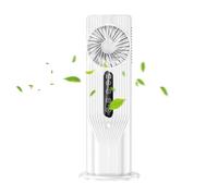 Ventilateur Avec Humidificateur | De Bureau - 6 Vitesses avec Réservoir d'Eau de 100ml et Télécommande pour Intérieur Extérieur Bureau Camping Tente