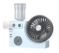 Ventilateur avec nébulisation - Circulateur d'air rechargeable par USB,Ventilateur de brouillard mobile - Pour le bureau intérieur, la maison, la chambre à coucher, l'été, le bureau