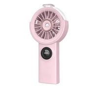Ventilateur avec nébuliseur | Silencieux écran numérique portable Refroidissement | Petit ventilateur à main portable avec nébuliseur | pour maison, chambre, été, voyage, air, camping, randonnée