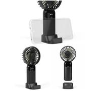 Ventilateur avec support de téléphone Rechargeable avec câble USB-c