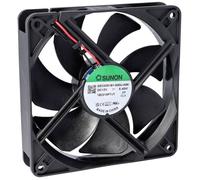 Ventilateur axial 120x25 mm - SUNON - 12 V DC - Débit d'air 2,10 m3/min - Pression statique 39,8 Pa