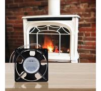 Ventilateur axial pour cassette de cheminée - Fonctionnement silencieux - Avec lames métalliques - Pour poêles, extracteurs, cheminées, poêles à bois, Résistance hautes températures, 120 x 120 x 38 mm