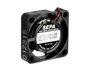 Ventilateur axial SEPA mfb25b05 5V DC 23 l/min noir