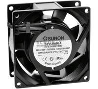 Sunon Ventilateur axial SF23080A2083HSL 230 V AC, 39,07 m³/h, 80×80×38 mm, Noir