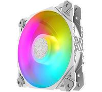 Ventilateur blanc RGB - LED colorée 120 mm - Connecteur MOLEX - PC CASE SILENCIEUX REFROIDISSEMENT DESKTOP FAN WHITE
