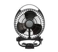 Ventilateur Bora de SEEKR par Caframo, Conception compacte avec Un Flux d’air Puissant, Faible consommation d'énergie, Durée de Vie du Moteur de 5000 Heures, 3 Vitesses, 12V, Noir