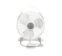 Ventilateur Bora de SEEKR par Caframo, Conception compacte avec Un Flux d’air Puissant, Faible consommation d'énergie, Durée de Vie du Moteur de 5000 Heures, 3 Vitesses, 12V, Blanc