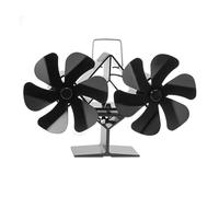 Ventilateur Brûleur Bûches Ventilateur De Poêle À Bois 12 Pales, Cheminée, Chaleur, Brûleur, Maison Silencieuse, Double 6, Chauffage(Desktop Style)