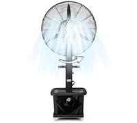 Ventilateur brumisateur d'extérieur, ventilateur industriel sur pied oscillant à 90°, 3 vitesses, réservoir de 42 L(Fan blade750mm,One Color)