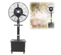 Ventilateur brumisateur extérieur, ventilateur de refroidissement industriel avec 3 vitesses et oscillation à 90°, réservoir d'eau de 38 litres, socle de 55,9 cm pour terrasse, serre