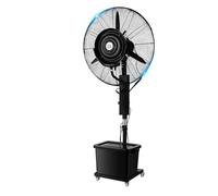 Ventilateur Brumisateur Industriel avec Réservoir 45L, Ventilateur sur Pied Oscillant 3 Vitesses, Hauteur Réglable, Refroidissement Intérieur pour Usine et Restaurant(27.9x62.9-74.8in/71x160-190cm)