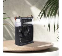 Ventilateur Brumisateur - JE CHERCHE UNE IDEE - LED Retro - Noir