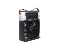 Ventilateur Brumisateur Led "Retro" 30cm Noir