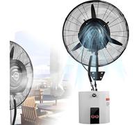 Ventilateur Brumisateur Mural, Oscillant à 90°, 3 Modes De Ventilation, Réservoir D'eau De 15L Et Remplissage Automatique, Pour Extérieur, Commercial, Résidentiel, Serre, Atelier, Terrasse,81cm/31.9in