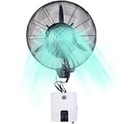 Ventilateur Brumisateur Mural, Ventilateur Brumisateur Oscillant avec 3 Vitesses De Refroidissement Et Réservoir De 15 L, Ventilateur De Refroidissement pour Terrasse, Restauran, 71cm/28in