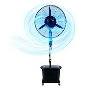 Ventilateur Brumisateur Oscillant 42L, 3 Puissances, Hauteur Ajustable 160-200 cm, Oscillation 90° Gauche-Droite, Roulettes, Rafraîchisseur d'air Ventilateur sur Pied avec Eau pour Atelier(Ø81cm)