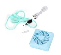 Ventilateur brumisateur personnel rechargeable et pliable, mini ventilateur électrique USB silencieux avec cordon ajustable, ventilateur portatif