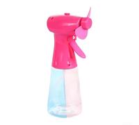 Ventilateur brumisateur portable, 1 pièce, pour un refroidissement instantané de l'air, fonctionnement silencieux pour voyage, camping, activités de plein air (rose)