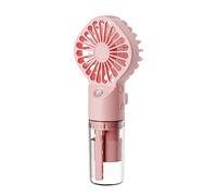 Ventilateur brumisateur portable à 4 vitesses réglables - Ventilateur de poche silencieux pour homme et femme - Ventilateur portable rechargeable par USB