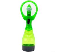 Ventilateur brumisateur portable avec fonction de pulvérisation d'eau pour rafraîchir la brise, matériau PP léger et silencieux pour les activités de plein air, les voyages, la plage (vert)