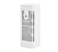 Ventilateur brumisateur portable avec veilleuse rechargeable par USB avec réservoirs d'eau de 120 ml