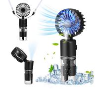 Ventilateur brumisateur portable - KIBTOY - Mini - 4000mAh - Réservoir 20 ml - 4 vitesses