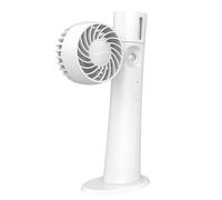 Ventilateur brumisateur portable, lumière LED réglable et silencieux, ventilateur à main multifonction pour voyage, camping, sport, activités de plein air d'été