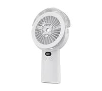 Ventilateur brumisateur portable, réservoir d'eau de 50 ml, ventilateur personnel à 3 vitesses, mini ventilateur USB rechargeable, petit ventilateur de refroidissement pliable pour voyage en plein air