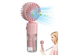 Ventilateur brumisateur portatif, ventilateur personnel de brumisation d'eau,Ventilateur de refroidissement par pulvérisation d'eau pliable | Ventilateur de brouillard d'eau pulvérisé avec lanière