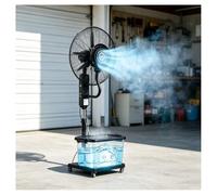 Ventilateur Brumisateur Professionnel, Réservoir 42 L Grande Capacité