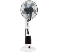 HOMCOM Ventilateur brumisateur 90W silencieux roulettes 3 vitesses oscill. 70° réservoir 2,8L blanc