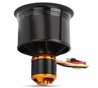 Ventilateur canalisé avec moteur, mini ventilateur canalisé EDF 50 mm, 12 pales avec moteur micro brossé pour modèle RC, mini ventilateur canalisé, avion à réaction EDF (CCW)