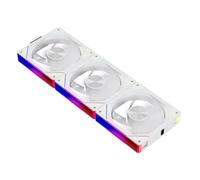 Ventilateur Châssis D'ordinateur 12cm ARGB Kit Ventilateur Modulaire Sans Fil 4 Broches PWM Radiateur Refroidissement Compatible Accessoires Montage PC(Wit,Regular)