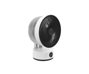 Ventilateur circulateur d'air de bureau Meaco MeacoFan Sefte 10 PRO, avec batterie et application, portable, silencieux, 12 vitesses, oscillation automatique, blanc