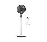 Ventilateur circulateur d'air sur pied Meaco MeacoFan Sefte 10 PRO, avec batterie et application, silencieux, portable, 12 vitesses, oscillation automatique, blanc
