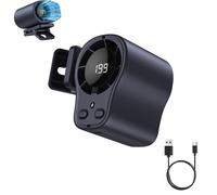 Ventilateur Climatiseur à Pince pour Voiture avec Affichage LED 199 Vitesses Réglables Rotation à 360° pour Voiture Camping
