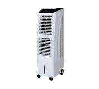 Ventilateur Climatiseur Portable avec Télécommande 3 Vitesses Rafraichisseur D'air Silencieux Chambre avec Roulettes Réservoir D'eau de 30L pour Bureau, Cuisine